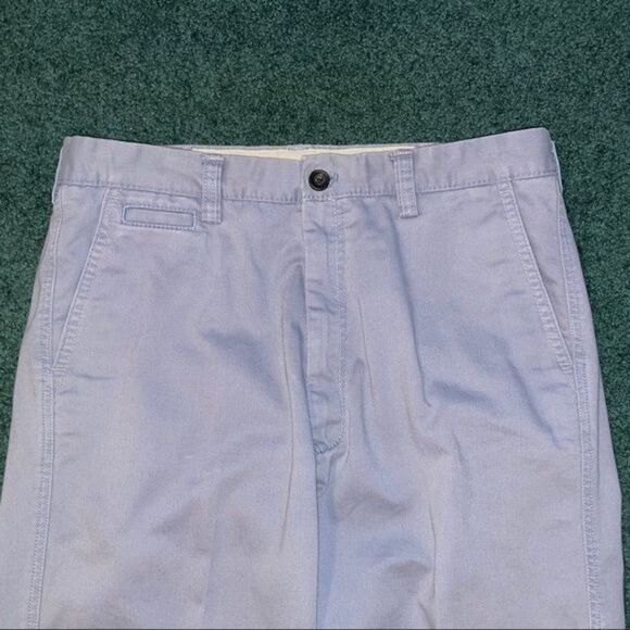 Men's Haggar Life Khaki 34 x 34 Straight-Fit Comfort Chino Flat-Front Pants gray - Picture 2 of 11